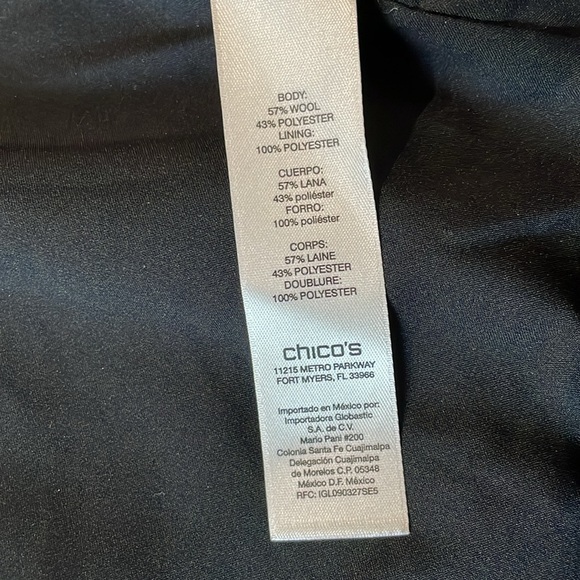 CHICO'S Bi-Color Zebra Print Wool Vest Size 3
XL/16 US - Picture 8 of 12